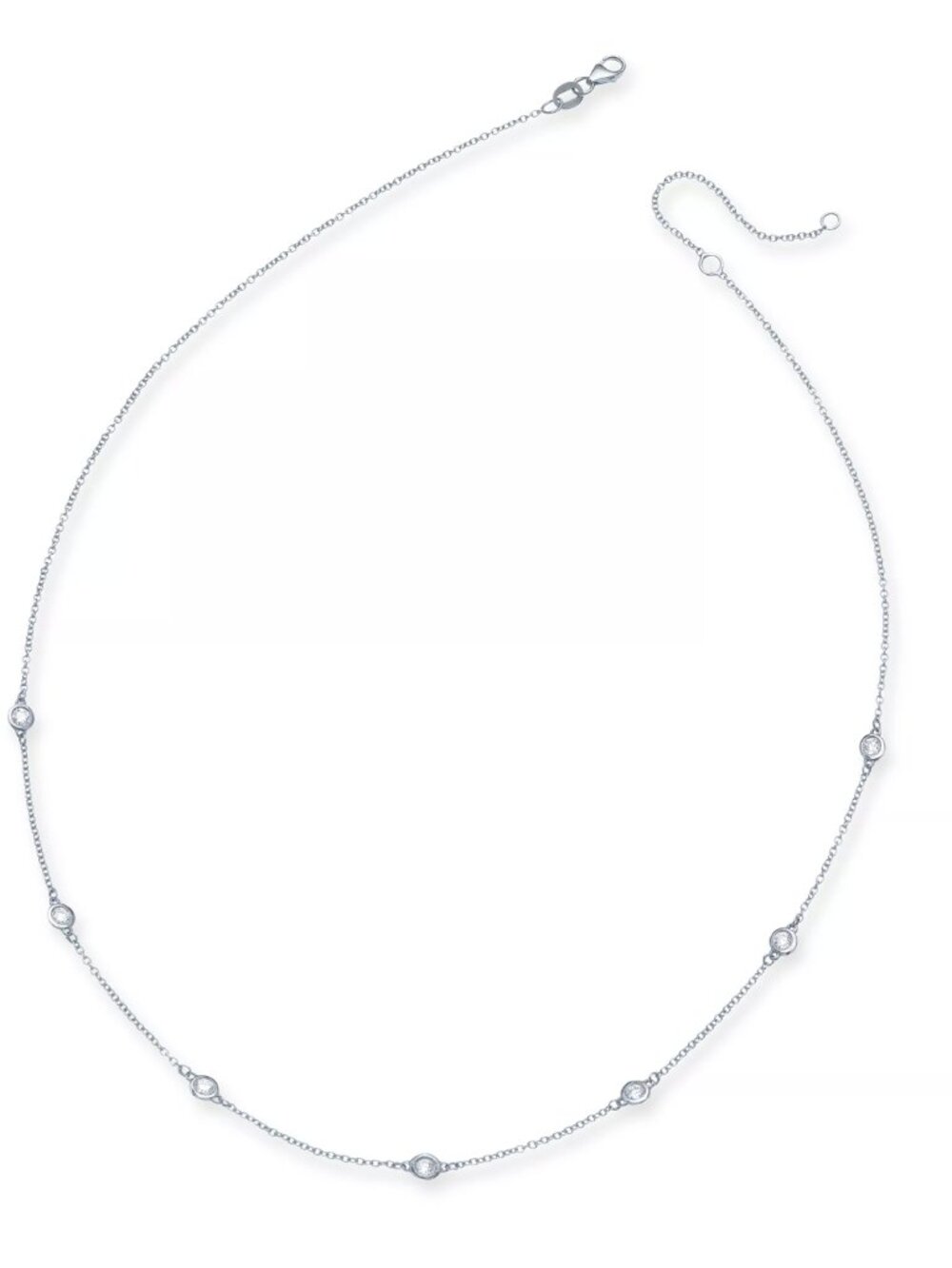 EFFY Collection 18K White Gold EFFY® Diamond Seven Station Necklace